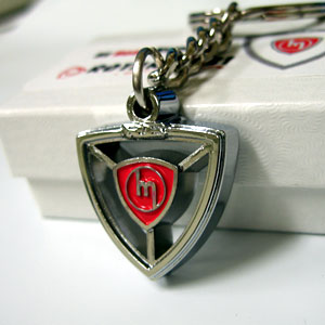 Rotary Heart Keychain