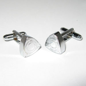 Rotor Cuff Links - Chrome
