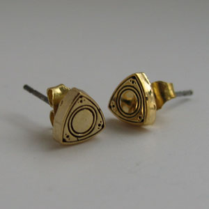 Rotor Earring - Stud - Canary Gold