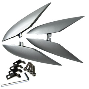 RX-8 Fender Strakes - Sunlight Silver Metallic