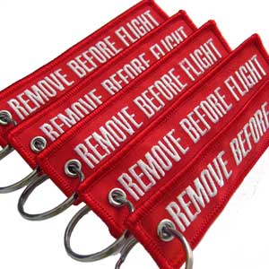 Remove Before Flight - Keychain - 5 pcs