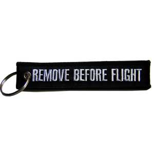 Remove Before Flight Keychain - Black