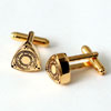 Rotor Cuff Links - Canary Gold