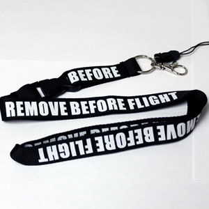 Remove Before Flight - Lanyard - Black