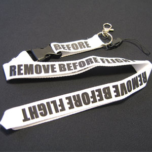Remove Before Flight - Lanyard - White