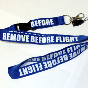 Remove Before Flight - Lanyard - Blue