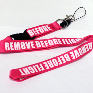 Remove Before Flight - Lanyard - Pink