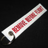 Remove Before Flight Keychain - White/Red
