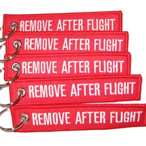 Remove After Flight Keychain - 5pcs