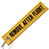 Remove After Flight Keychain - Yellow