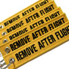 Remove After Flight Keychain - 5pcs - Yellow