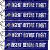 Insert Before Flight Keychain - 5pcs - Blue