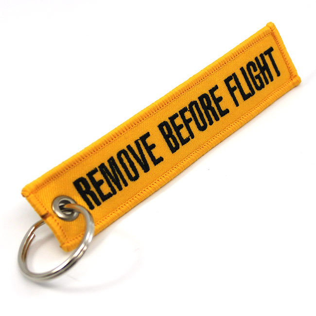 Rotary13B1 Insert Before Flight Keychain Black/Orange Rotary13B1 Insert Before Flight Keychain Black/Orange