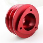Aluminum Rotor Alternator Pulley - Anodized Red