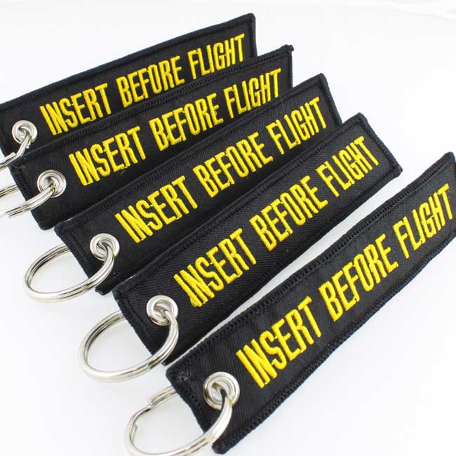 insert before flight keychain