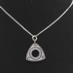 Rotor Necklace - Satin Silver