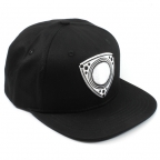 Rotor Logo - Black Baseball Cap - Flat Brim