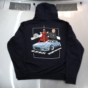 TokyoBrapper x Rotary13B1 Hoodie - Navy Blue