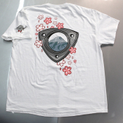 Sakura Cherry Blossom Rotary - TShirt - White - MENS, LADIES, CHILD