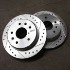Power Stop 86-91 Mazda RX-7 Rear Evolution Drilled & Slotted Rotors - Pair