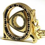 Spinning Rotor Keychain - Canary Gold