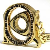 Spinning Rotor Keychain - Canary Gold