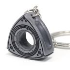 Rotor Keychain - Satin Silver