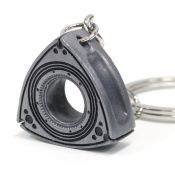 Rotor Keychain - Satin Silver