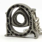 Rotor Housing Keychain - Satin Silver