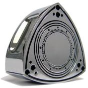 Aluminum Rotor Oil Cap - Chrome/Black