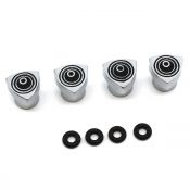Rotor Shape Valve Caps - 40th Logo