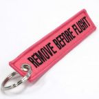 Remove Before Flight Keychain - Pink