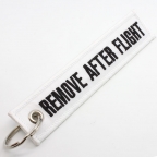 Remove After Flight Keychain - White