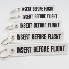 Remove After Flight Keychain - 5pcs - White