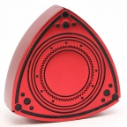 Aluminum Rotor Oil Cap - Anodized Red with Black details - 55mm