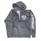 Old School ROTARY M - Zip Hoodie - Gray